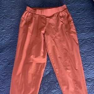 Ankle length windbreaker pants